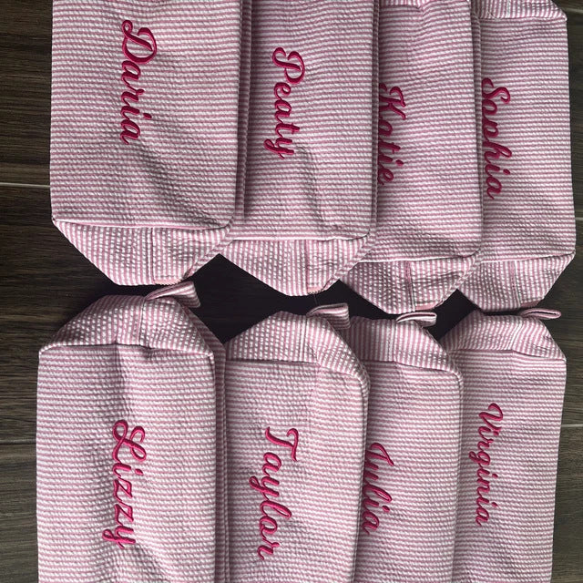 NEW ARRIVAL! 【名前刺繍】化粧ポーチ 収納 オーダー カスタマイズ プレゼント 旅行 バッグ - Fallook