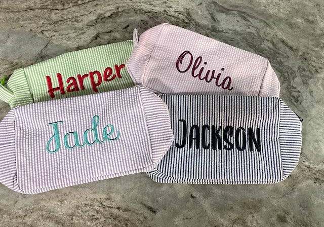 NEW ARRIVAL! 【名前刺繍】化粧ポーチ 収納 オーダー カスタマイズ プレゼント 旅行 バッグ - Fallook