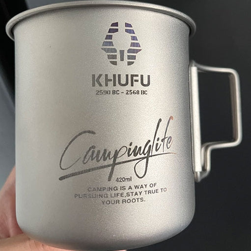 カスタム刻印されたチタンカップ 登山 釣り お祝い 御祝 - Fallook