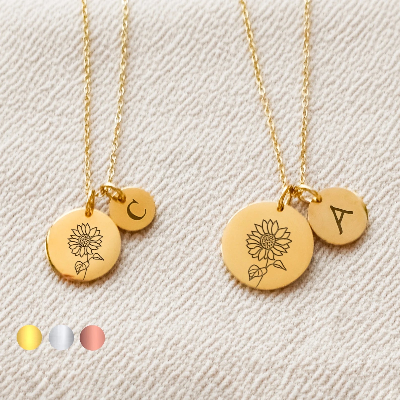 誕生花 誕生花ネックレス アルファベットをカスタマイズ可能 50以上の花コレクション! - Fallook