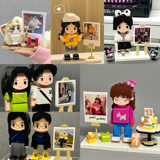 母の日 ブリック フィギュア カスタマイズ可能 フルボディ 1人 カスタム ブリック フィギュア - Fallook