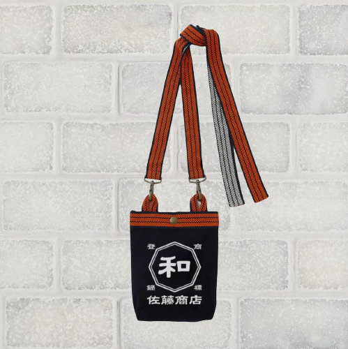 商店風 帆前掛けショルダーバッグ 名入り和風小物 - Fallook