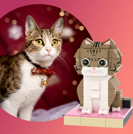 小さいブロックで作ったブロック人形の1黑猫Dragon-Liのオーダーメイド - Fallook
