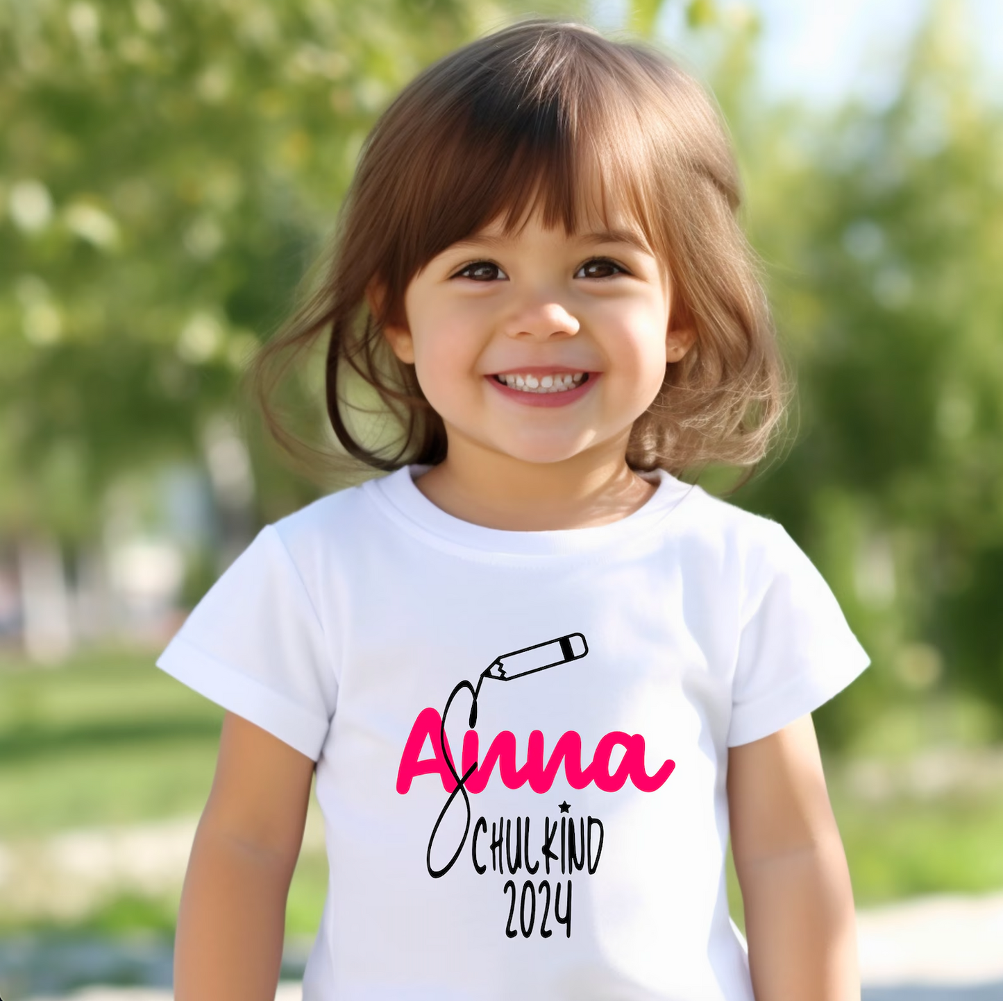 パーソナライズされたtシャツスクールチャイルド2024 入園祝し - Fallook
