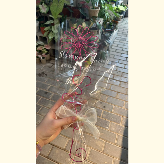 名前入りで枯れない花 | デイジー | 母の日 | 誕生日 | 記念日