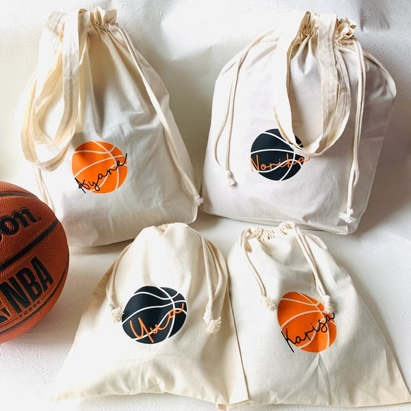名入れ♪部活巾着♪ 卒部記念品 バッグ プレゼント サッカー部 シューズバッグ バスケットボール (Copy) - Fallook