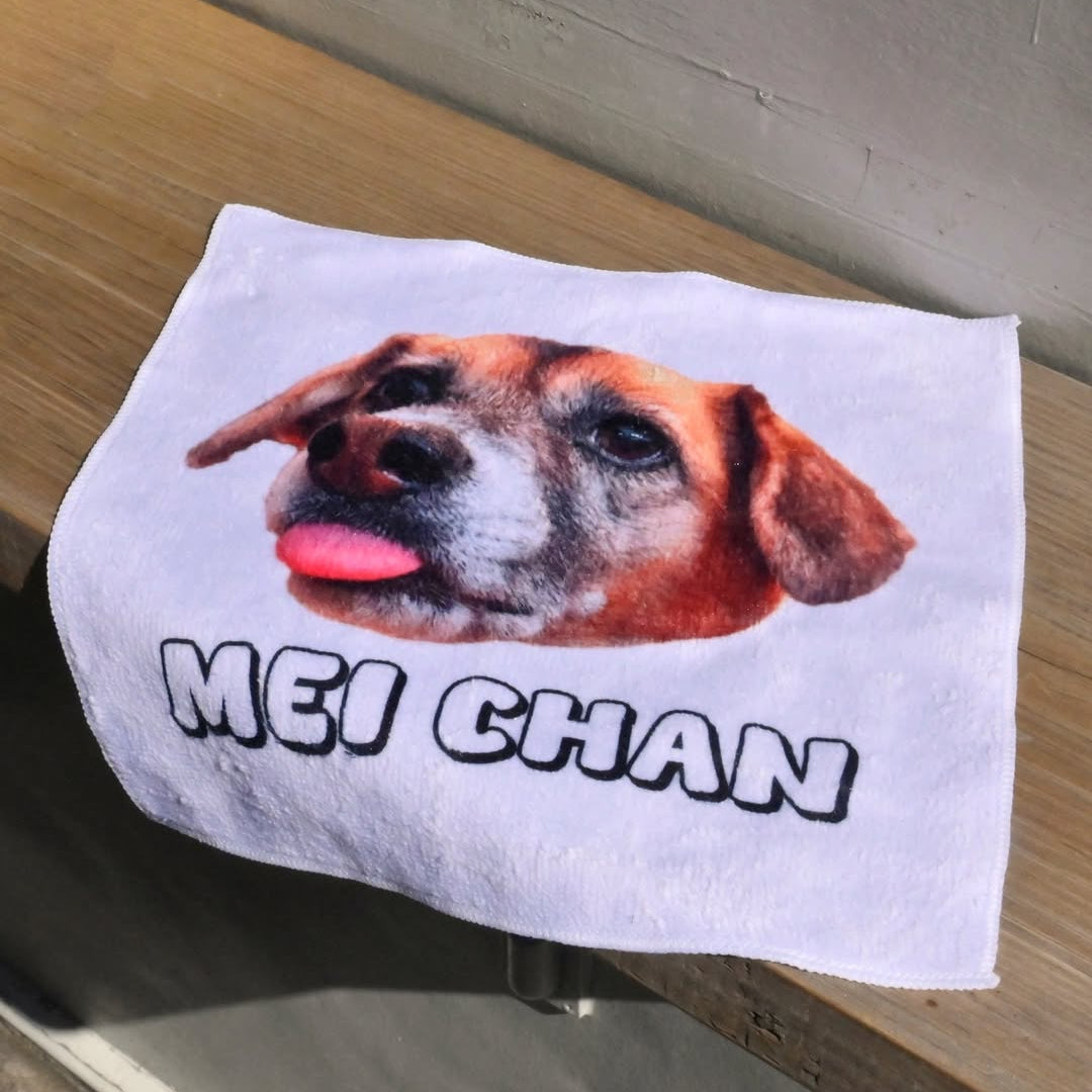 🐱🐶 Customize a handkerchief with your pet's portrait and name • My child's mini towel • My child's gift • My child's goods • My child's blanket • My child's order • Gift return