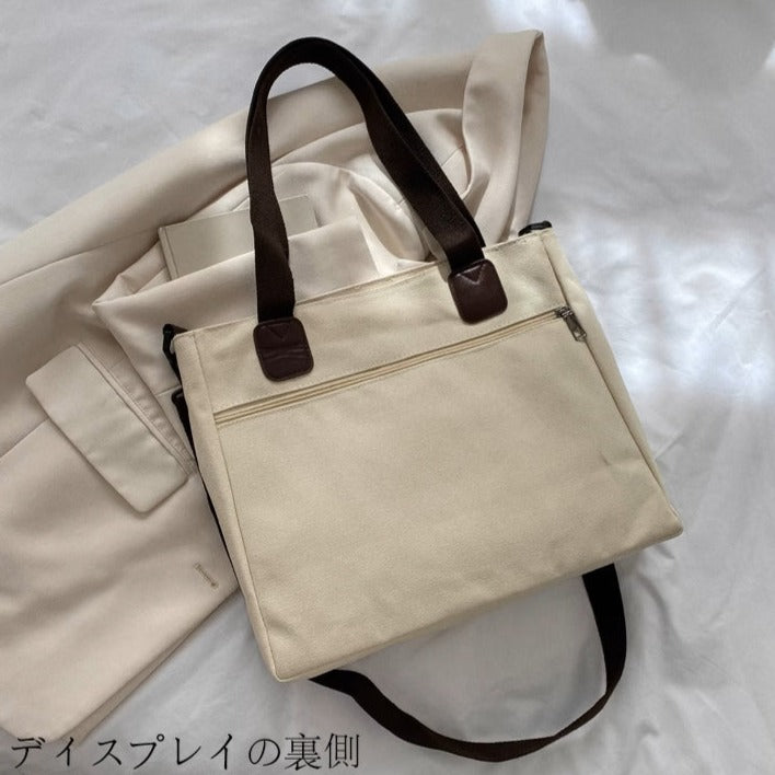 NEW ARRIVAL! オリジナルカスタマイズ【商店風】上質トート 斜めがけ 2way キャンバスバッグ - Fallook