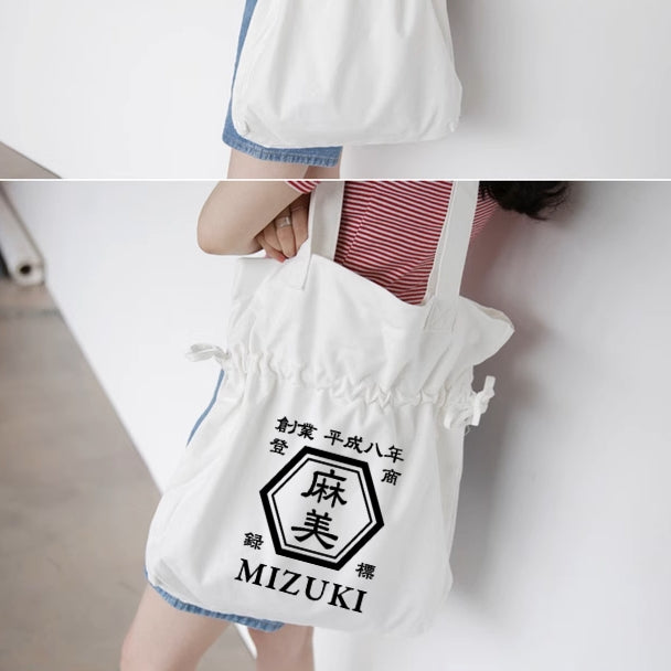 NEW ARRIVAL! オリジナルカスタマイズ【商店風】大容量の可愛いワンショルダーキャンバスバッグ - Fallook
