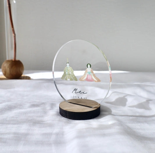 【アクリル名前札】お正月|ひな祭り|命名書|ひな祭り アクリル コンパクト おしゃれ 初節句 お祝い 出産祝い ひなまつり 飾り かわいい 今どき hana-hina