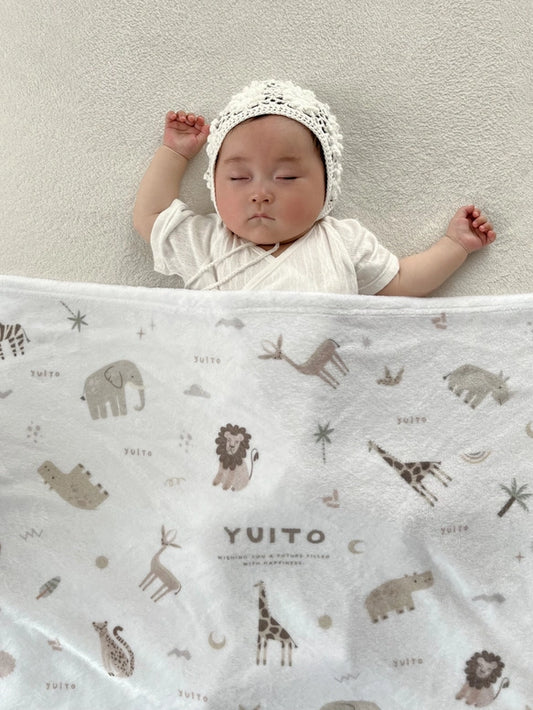 やわふわ 名入れ ブランケット<ANIMAL> - Fallook