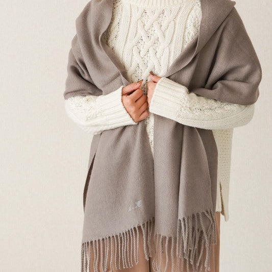 オリジナル文字刺繍スカーフ·超暖かい - Fallook