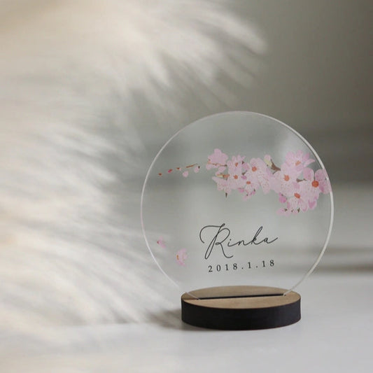 【アクリル名前札】お正月|ひな祭り|命名書|ひな祭り アクリル コンパクト おしゃれ 初節句 お祝い 出産祝い ひなまつり 飾り かわいい 今どき SAKURA