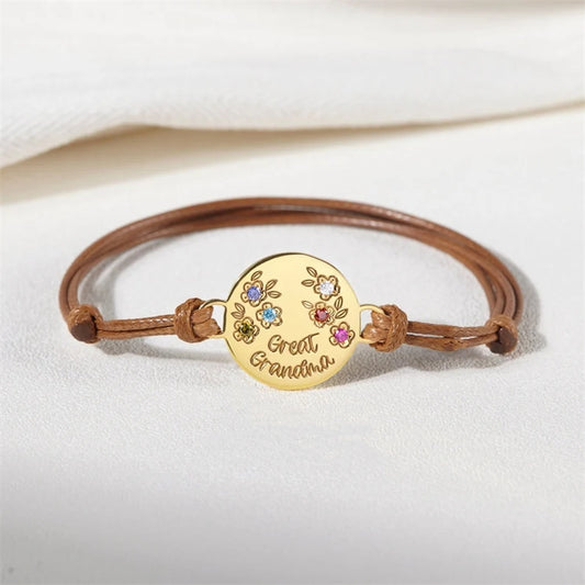 Birth Stone 誕生石 ブレス!パーソナライズされた母の誕生石ブレスレット