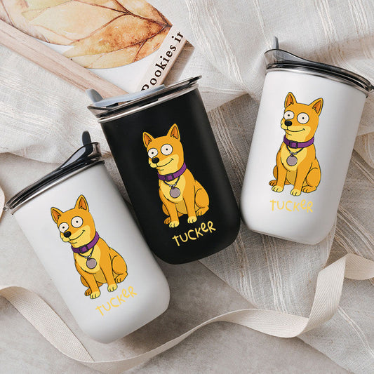 カスタム名入りの愛らしいペット愛好家向けのギフト 写真入りワインタンブラー