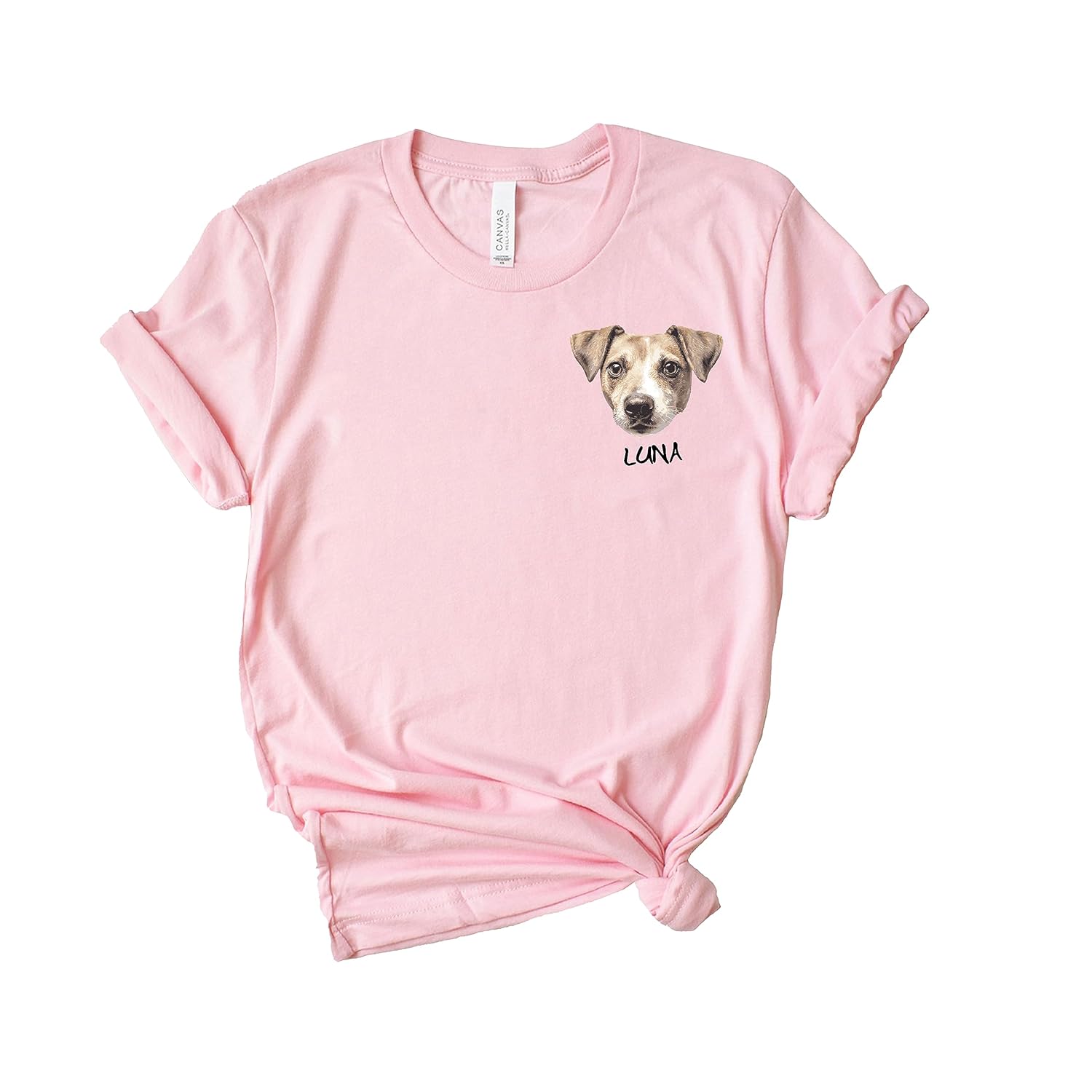 犬·猫 ペットの写真 アバター を入れたカスタマイズされた Tシャツ 大きなアバター カラフル - Fallook