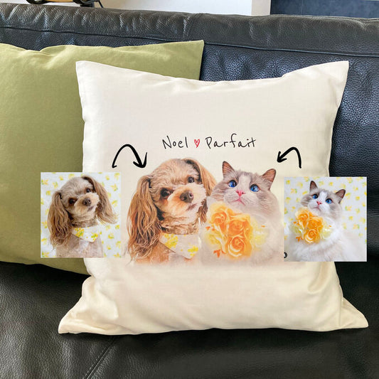オーダーメイドクッション· ペットの写真入りカスタマイズ枕 - Fallook