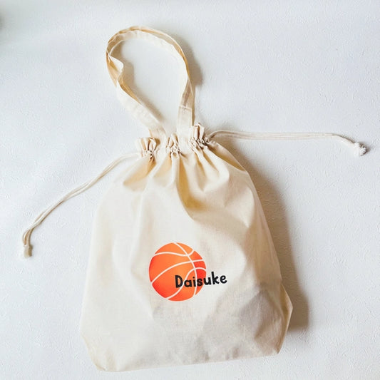 名入れ♪部活巾着♪ 卒部記念品 バッグ プレゼント サッカー部 シューズバッグ バスケットボール (Copy) - Fallook