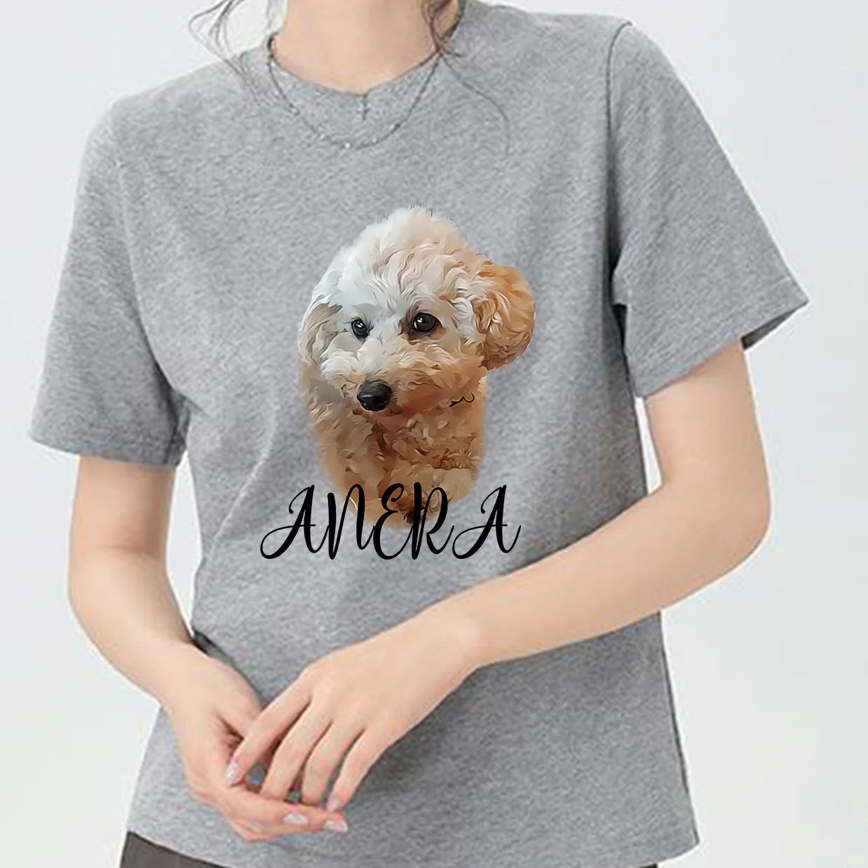 印絵 愛犬・愛猫ペット カラー写真オーダーメイドTシャツ