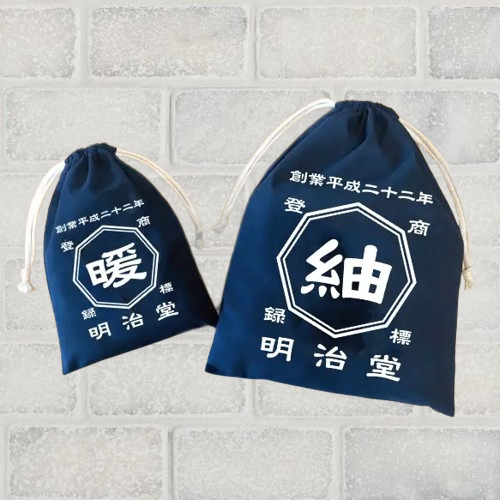 商店風-デニム風巾着袋 - Fallook
