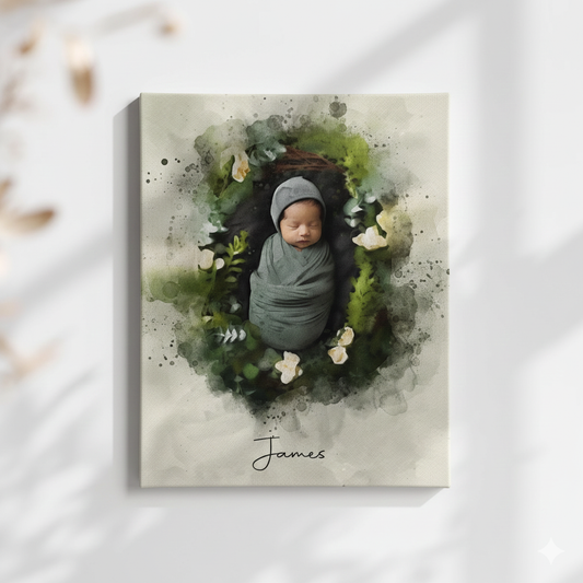 【写真入り】名入れ 出産祝い フォトフレーム 命名書