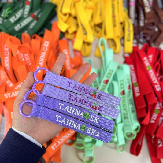 リングタイプ♡刺繍ネームタグ バッグチャーム バッグアクセサリー