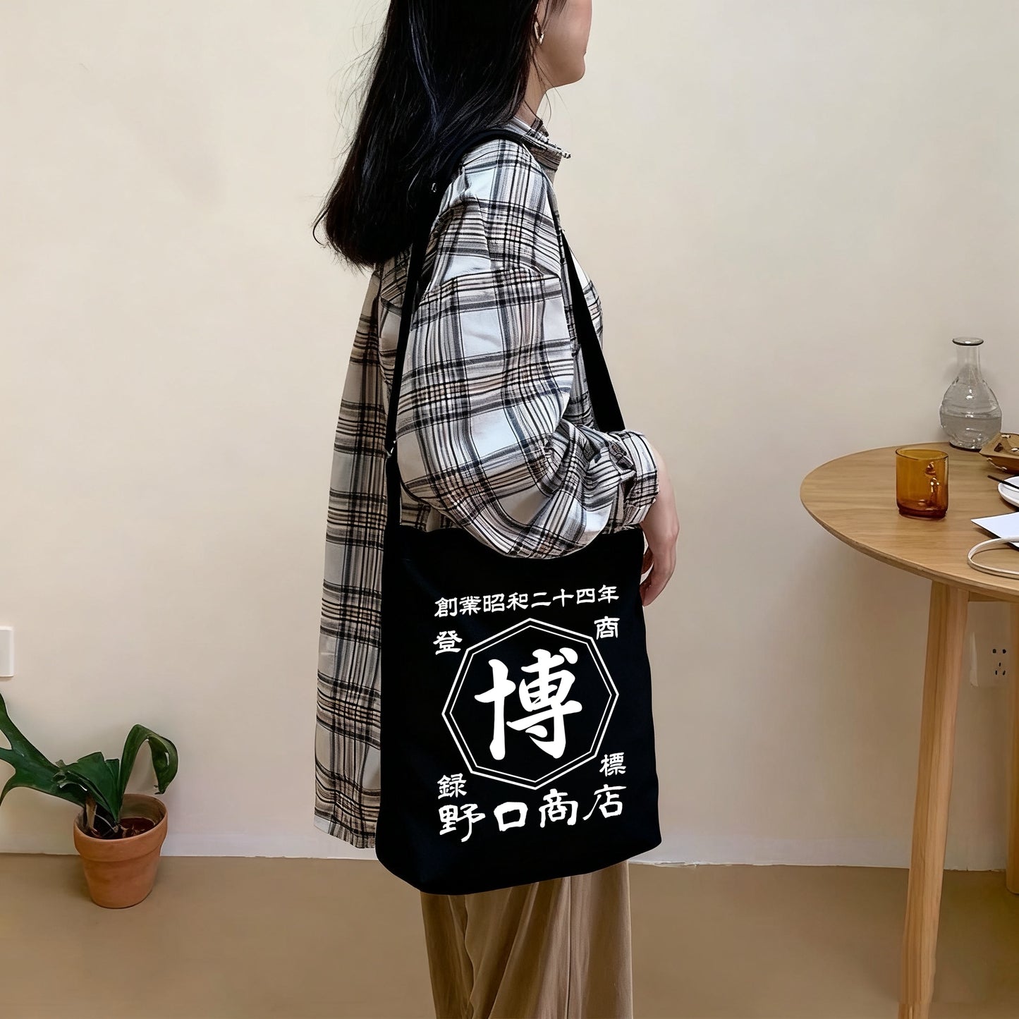 2025秋季新作!商店風☆大容量ショルダーキャンバスバッグ|収納バッグ|トラベルバッグ