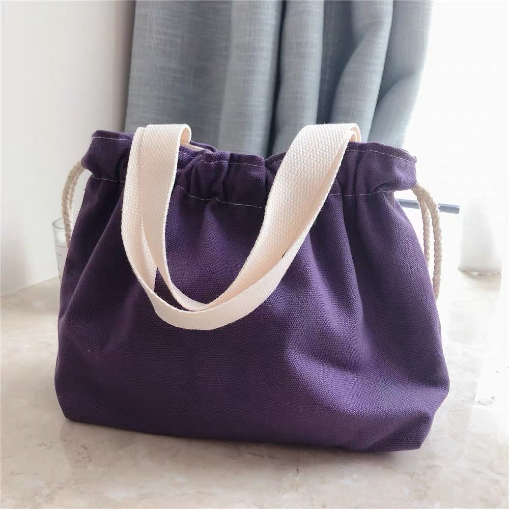 NEW ARRIVAL! トートバッグ エコバッグ レディース キャンバス コットン 巾着 手提げ·通勤通学 お買い物 お弁当 ☆商店風☆ (Copy) - Fallook