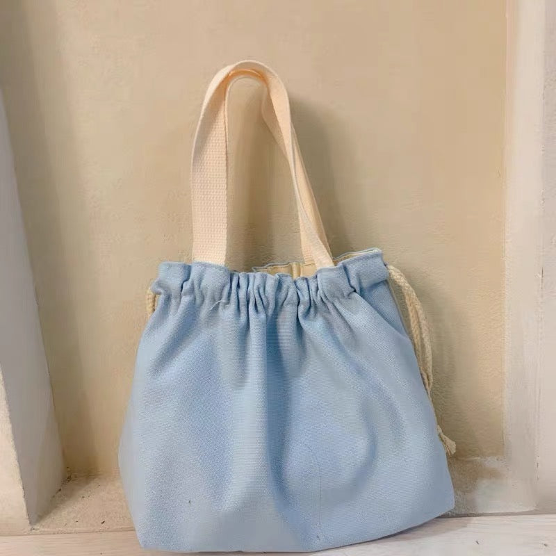 NEW ARRIVAL! トートバッグ エコバッグ レディース キャンバス コットン 巾着 手提げ·通勤通学 お買い物 お弁当 ☆商店風☆ (Copy) - Fallook