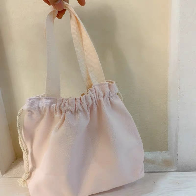 NEW ARRIVAL! トートバッグ エコバッグ レディース キャンバス コットン 巾着 手提げ·通勤通学 お買い物 お弁当 ☆商店風☆ (Copy) - Fallook