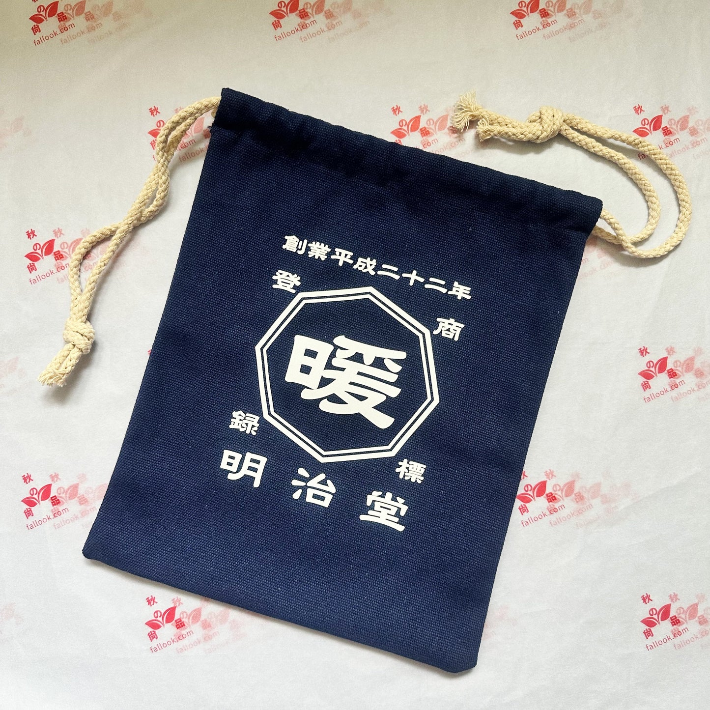 商店風-デニム風巾着袋 - Fallook