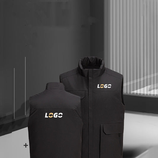 商店風-秋冬大活躍!防風耐寒保温ダウンベスト|企業や団体がカスタマイズできます - Fallook