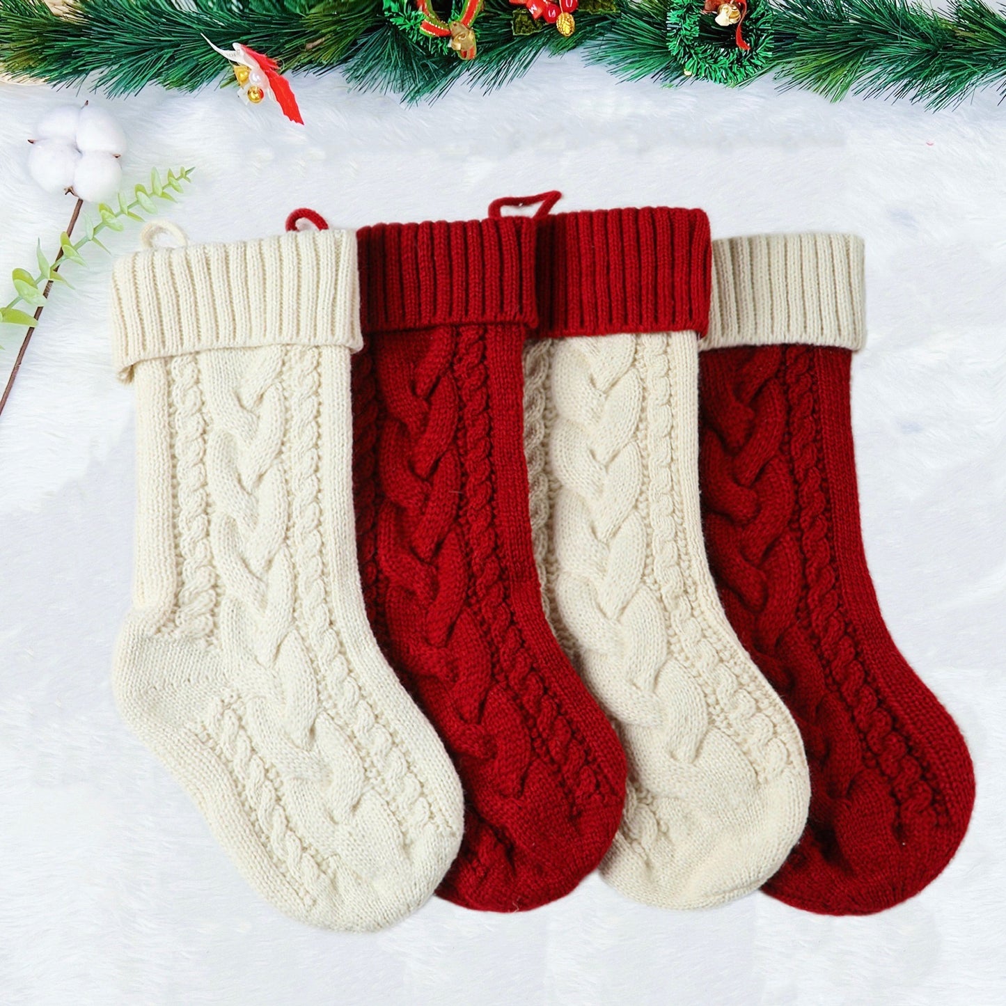 New Arrival!クリスマスを迎えます🎄2024 刺繍クリスマスストッキング 骨型 - Fallook