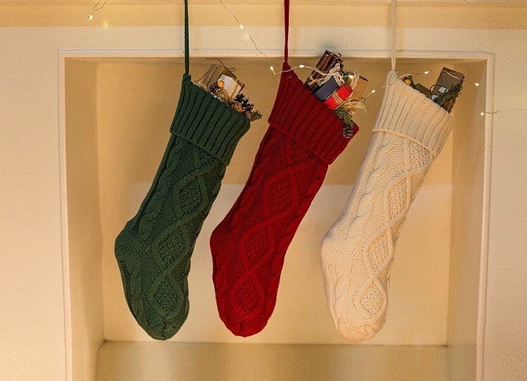 New Arrival!クリスマスを迎えます🎄2024 刺繍クリスマスストッキング 骨型 - Fallook