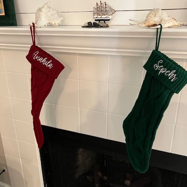 New Arrival!クリスマスを迎えます🎄2024 刺繍クリスマスストッキング 骨型 - Fallook