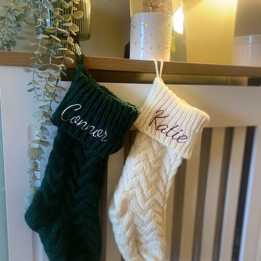 New Arrival!クリスマスを迎えます🎄2024 刺繍クリスマスストッキング 骨型 - Fallook