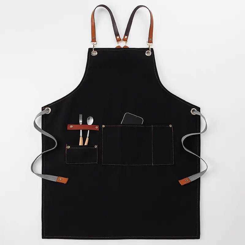 商店風-エプロン♪前掛け ポケット付き 多色 - Fallook