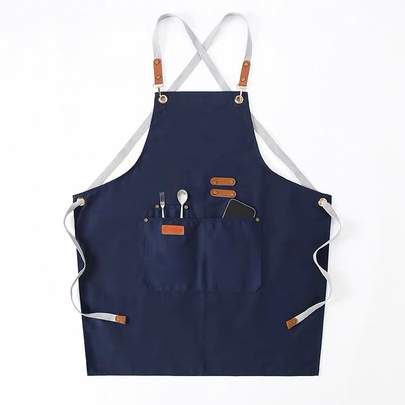 商店風-エプロン♪前掛け ポケット付き 多色 - Fallook