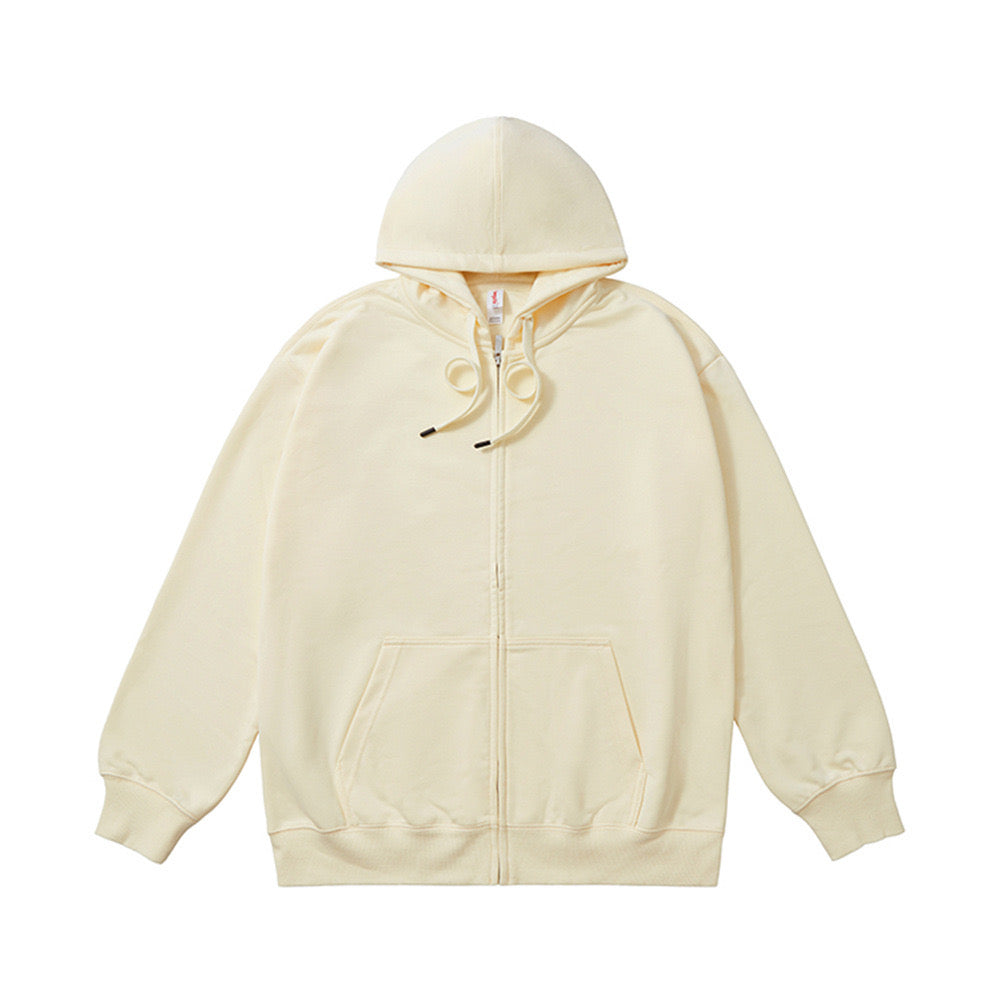 NEW ARRIVAL!商店風-秋冬大活躍!☆名前入ジッパーフード付きスウェットシャツ - Fallook