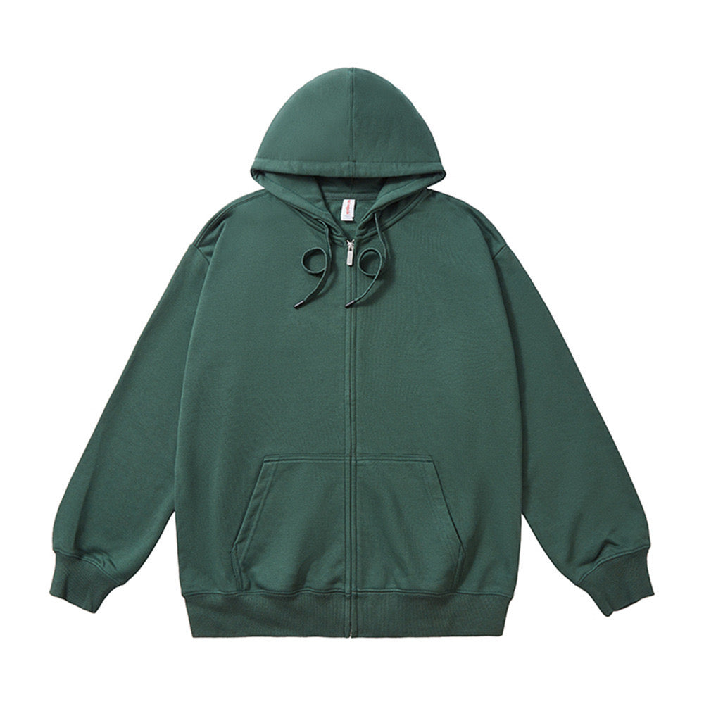 NEW ARRIVAL!商店風-秋冬大活躍!☆名前入ジッパーフード付きスウェットシャツ - Fallook