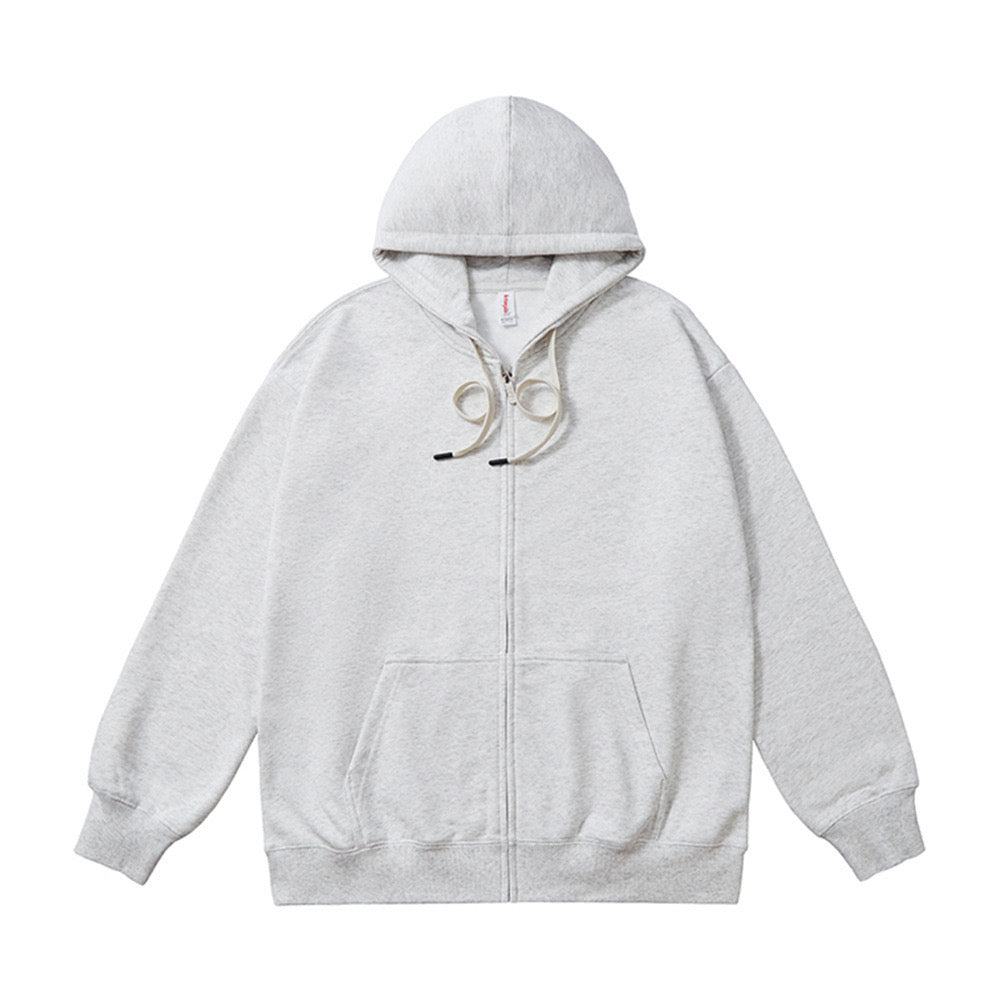 NEW ARRIVAL!商店風-秋冬大活躍!☆名前入ジッパーフード付きスウェットシャツ - Fallook