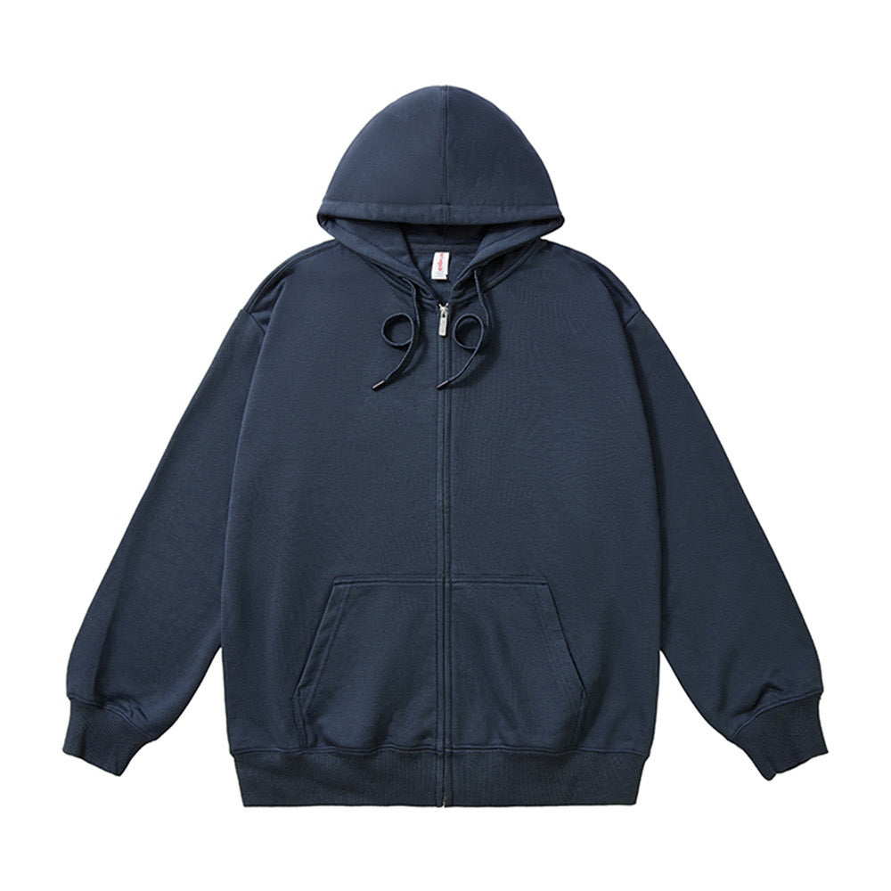 NEW ARRIVAL!商店風-秋冬大活躍!☆名前入ジッパーフード付きスウェットシャツ - Fallook