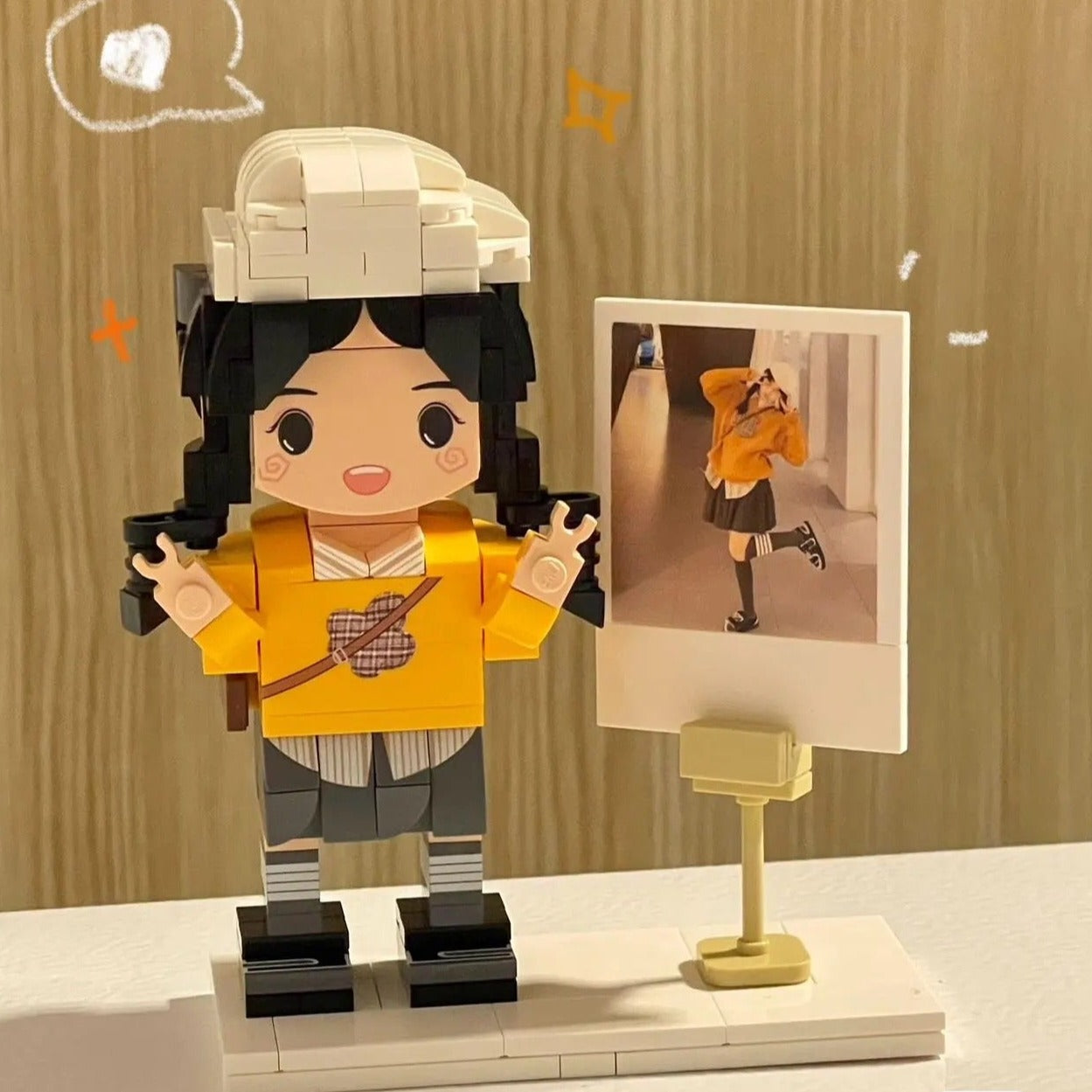 1人/匹+写真+贈り物·母の日 ブリック フィギュア カスタマイズ可能 フルボディ 1人 カスタム ブリック フィギュア - Fallook