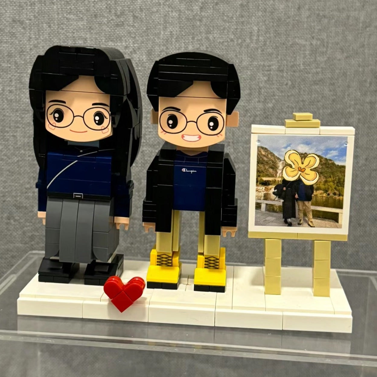 1人/匹+写真+贈り物·母の日 ブリック フィギュア カスタマイズ可能 フルボディ 1人 カスタム ブリック フィギュア - Fallook