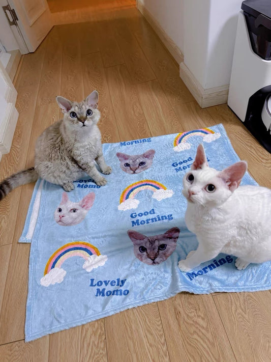 うちの子グッズ ブランケット ペット 写真 愛犬猫 オーダーメイド