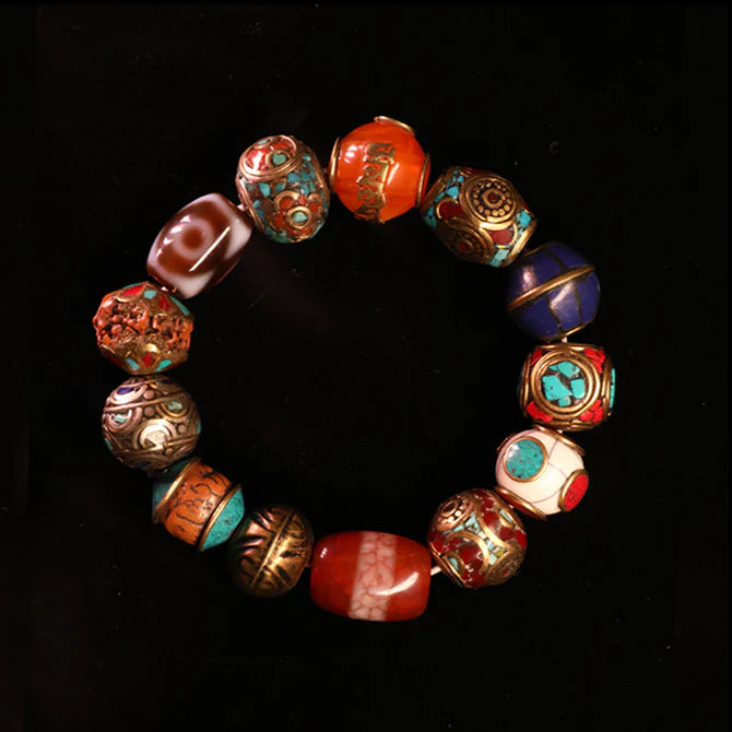 Kailash Energy Essence Mahakala MAGIC Dzi 手串です