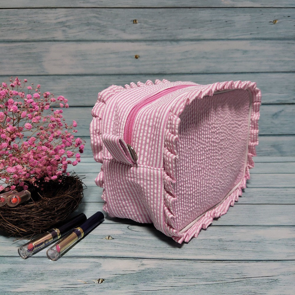 NEW ARRIVAL! 【名前刺繍】化粧ポーチ 収納 オーダー カスタマイズ プレゼント 旅行 バッグ - Fallook