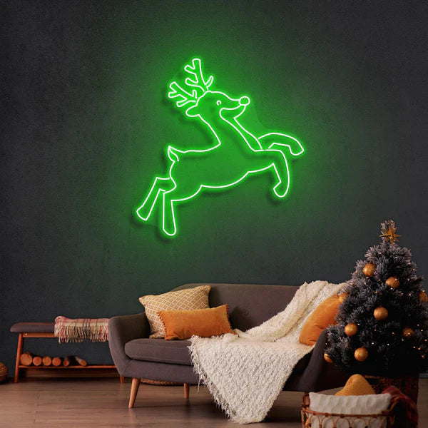 クリスマス鹿のネオンサイン · クリスマスのネオンサイン · 部屋 ネオン ライト - Fallook