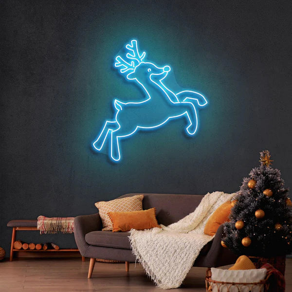 クリスマス鹿のネオンサイン · クリスマスのネオンサイン · 部屋 ネオン ライト - Fallook