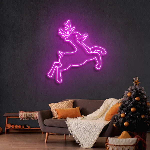 クリスマス鹿のネオンサイン · クリスマスのネオンサイン · 部屋 ネオン ライト - Fallook